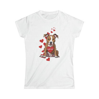 Pit Bull Love Women's Softstyle Tee - Image 3